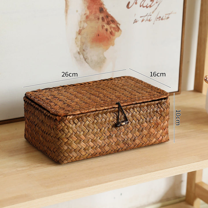 Handcrafted Oval Woven Storage Box Stornfield