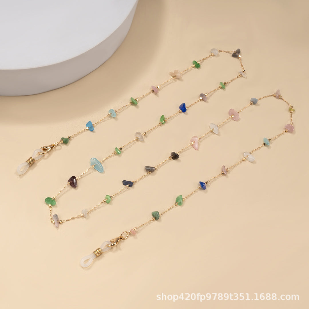 Multi-Color Stone Chain Necklace Stornfield