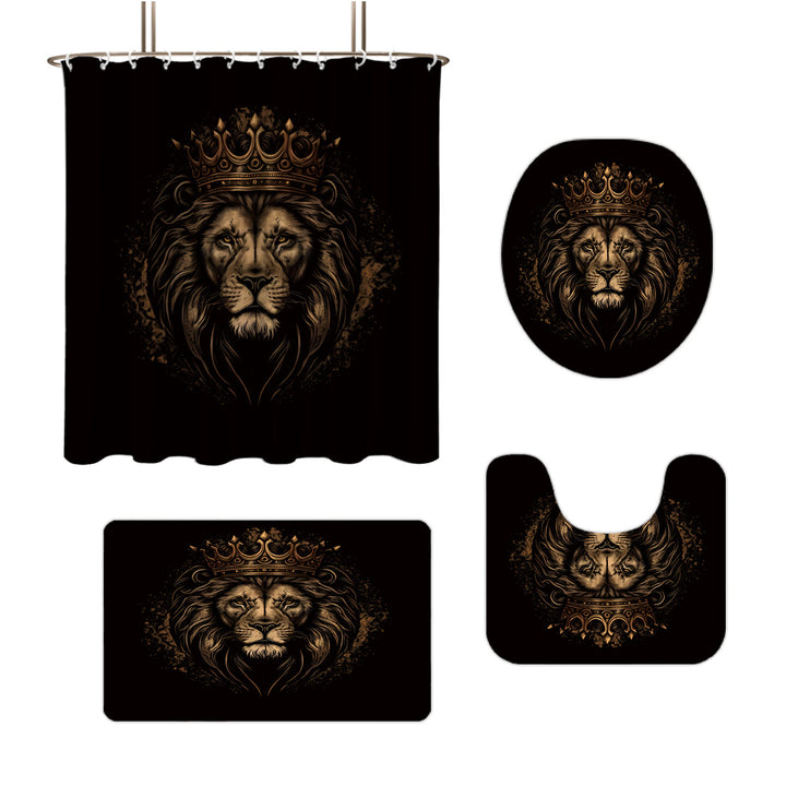 Digital Lion Themed Bathroom Set Stornfield