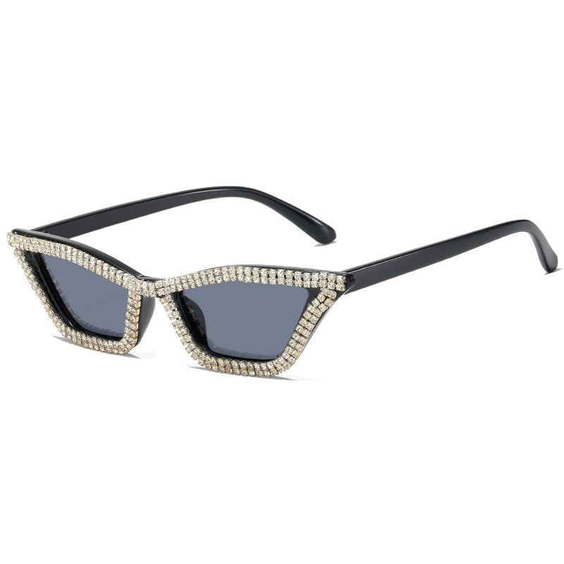 Women extravagant Cat-Eye sunglasses with sparkling crystal frame Stornfield