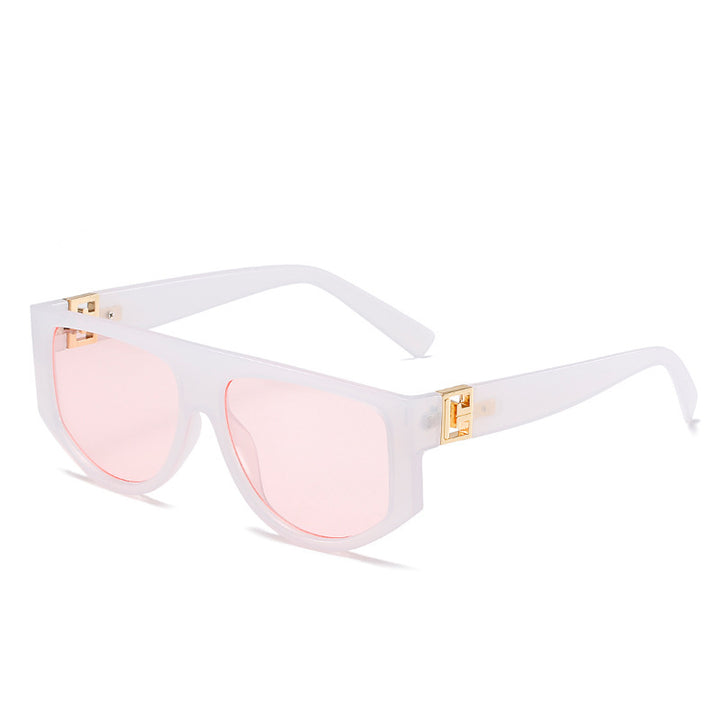Oversized Shield Sunglasses with Metallic Accents Stornfield