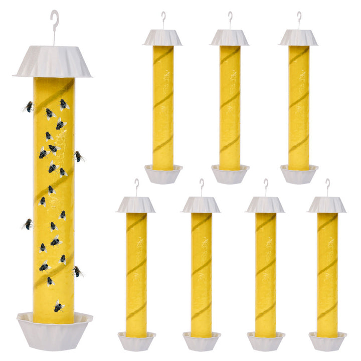 Hanging suet cylinder bird feeder with protective cap and drainage tray Stornfield