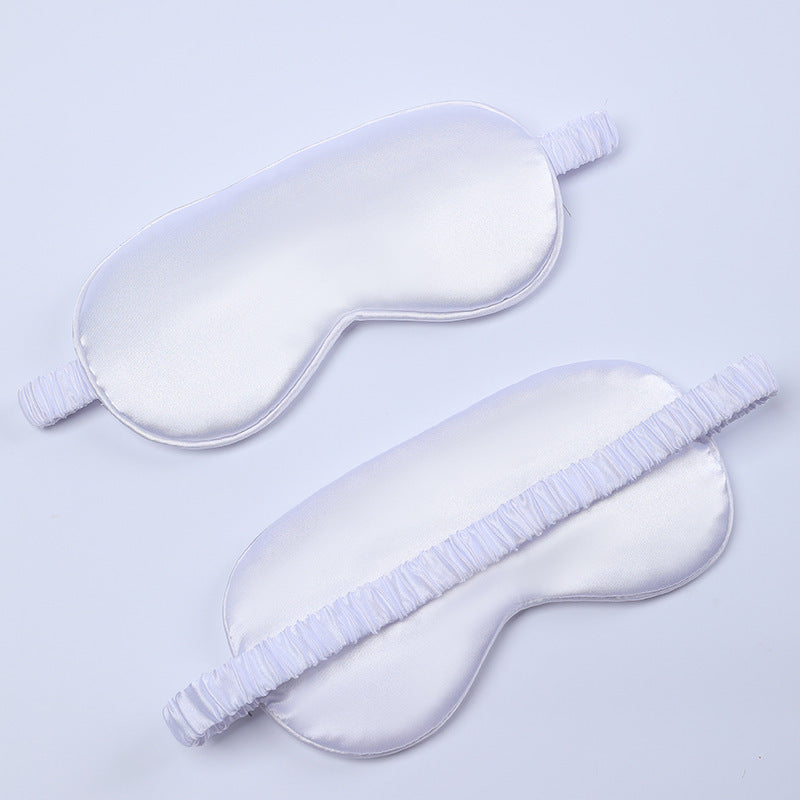 Women's nano silk sleep mask with padded eye area, adjustable elastic band, and storage pouch Stornfield