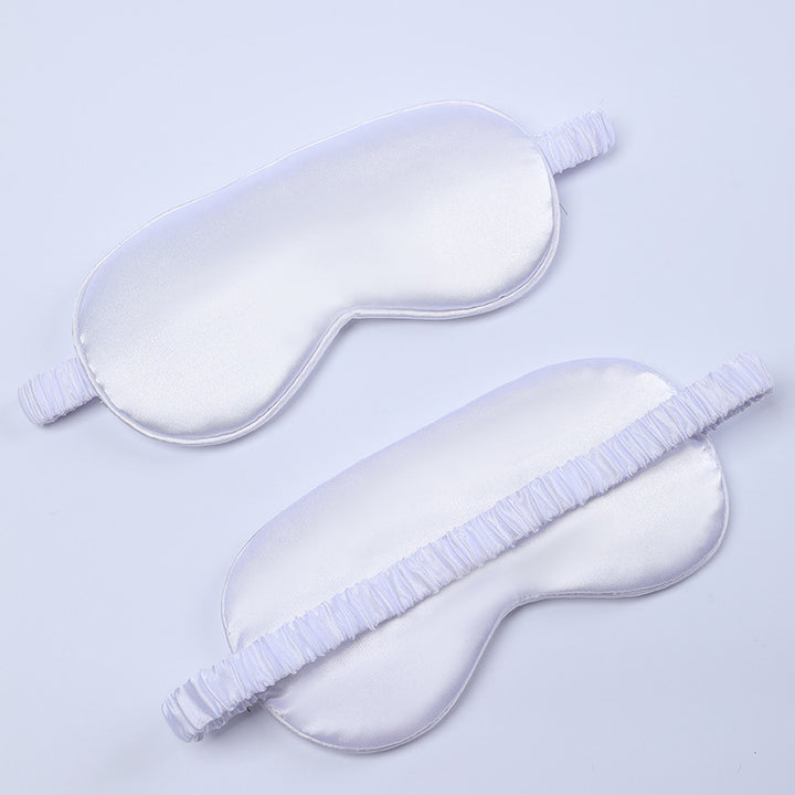 Women's nano silk sleep mask with padded eye area, adjustable elastic band, and storage pouch Stornfield
