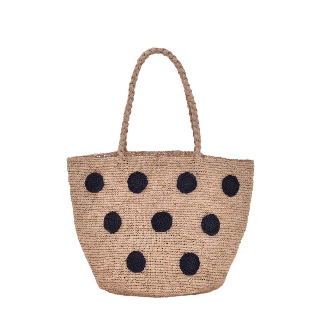 Handcrafted tote bag with colored appliques Stornfield