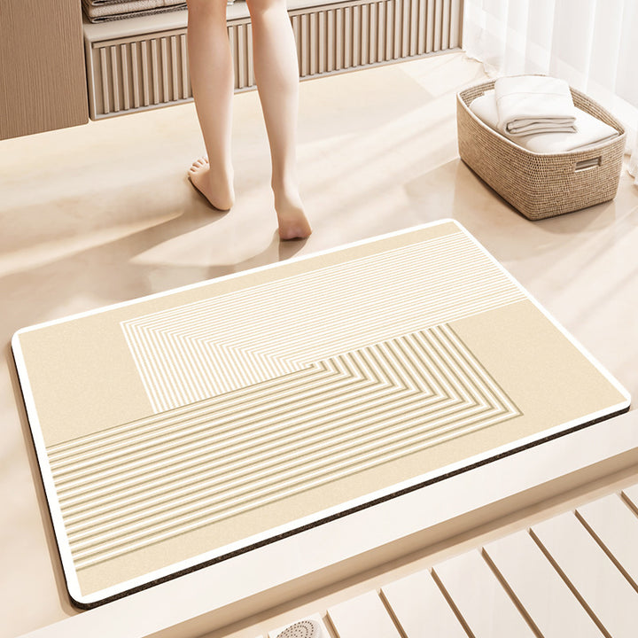 Stylish Geometric Pattern Bath Mat Stornfield