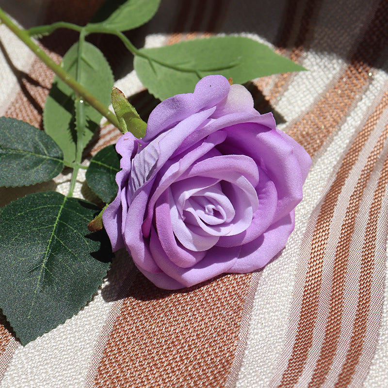Realistic Silk Rose Stem