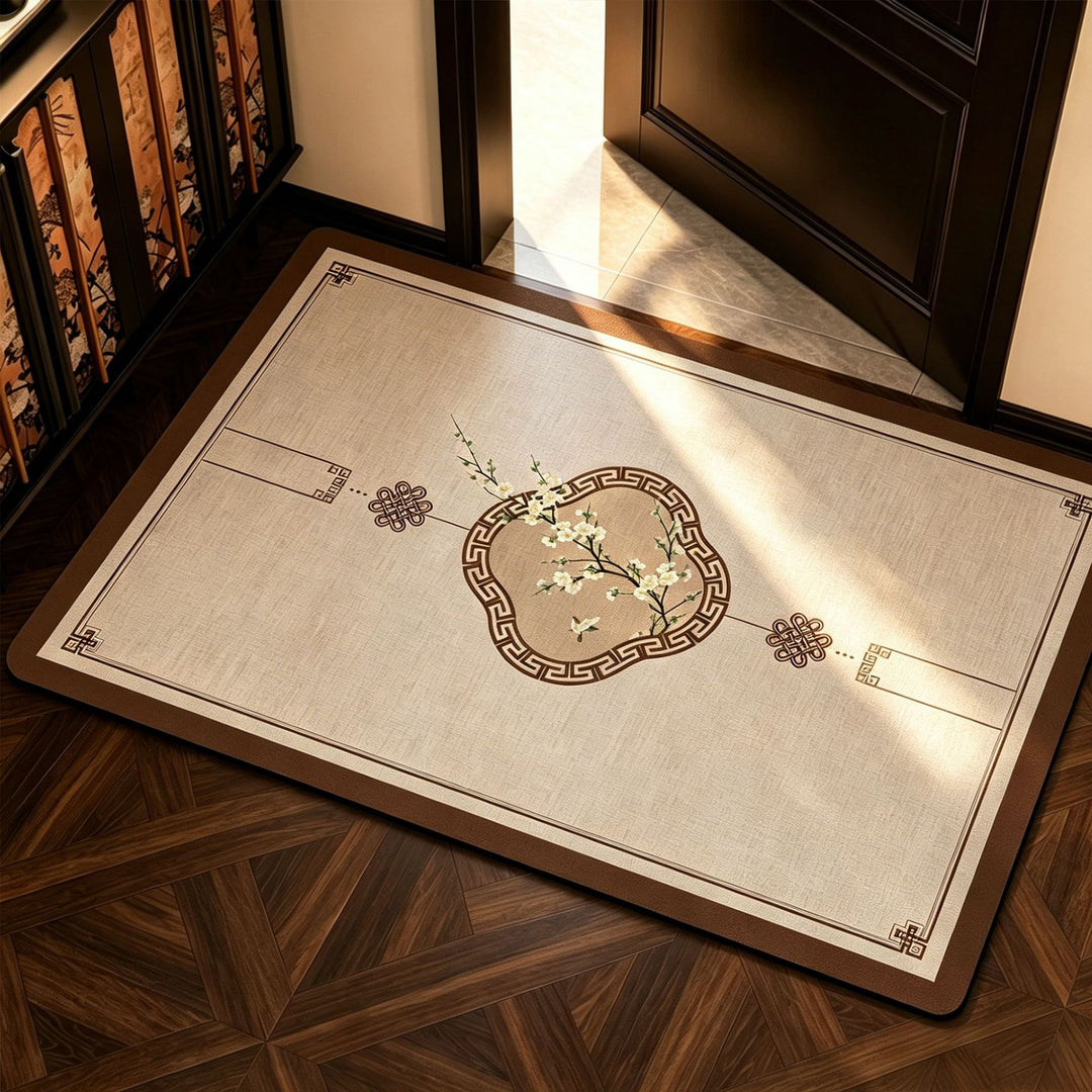 Elegant Geometric Bathroom Mat Stornfield