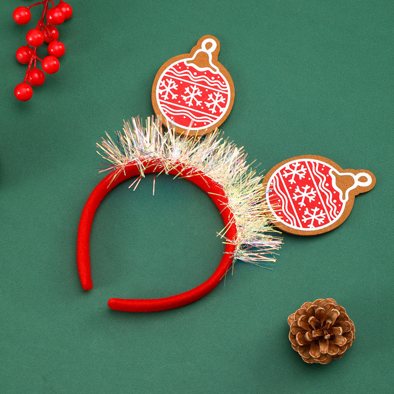 Festive Christmas Headband with Glitter Elements Stornfield