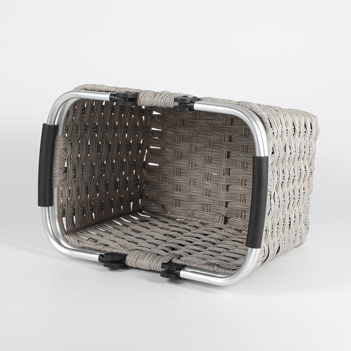 Women's Portable Shopping Basket with Aluminum Handle Stornfield