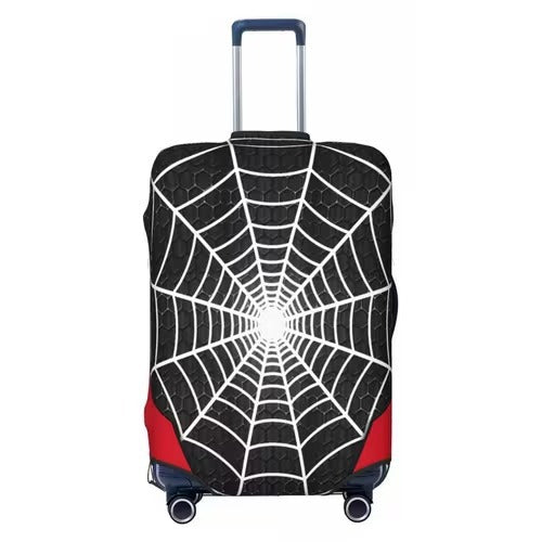 Unisex nan elastic luggage cover with football argyle pattern, tear-resistant stretch cover for trolley with handle and wheel openings Stornfield