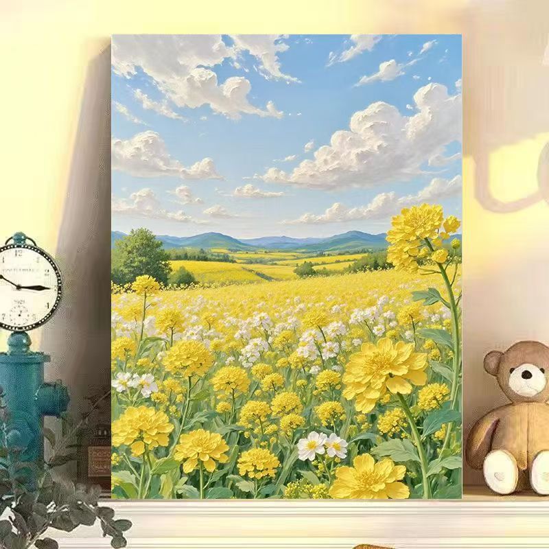 Landscape Floral Canvas Art Print Stornfield