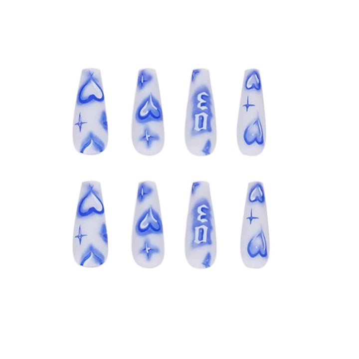 Artful Nail Extensions with heart-shaped and modern designs Stornfield