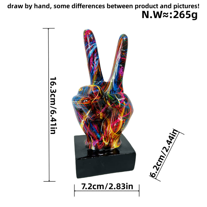 Stylish hand sculptures with colorful design Stornfield