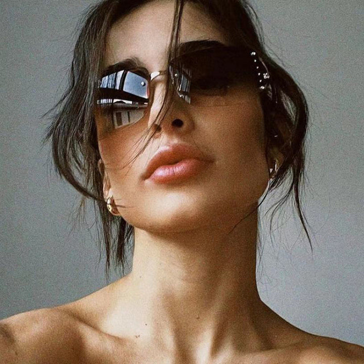 Women's futuristic, sleek Shield sunglasses Stornfield
