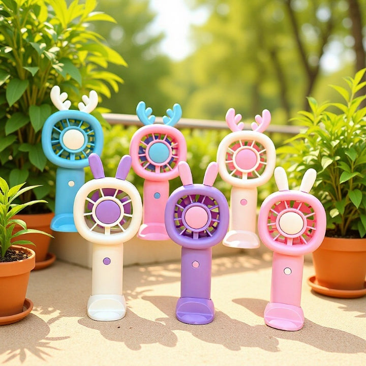 Unisex Creative Hand Fan with Animal Antennas Stornfield