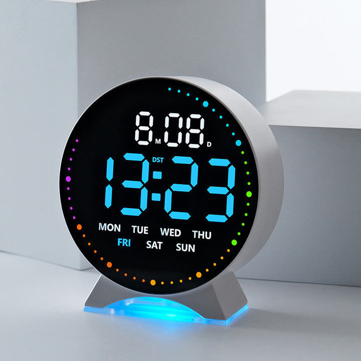 Digital alarm clock with large LED display and multifunctional display Stornfield