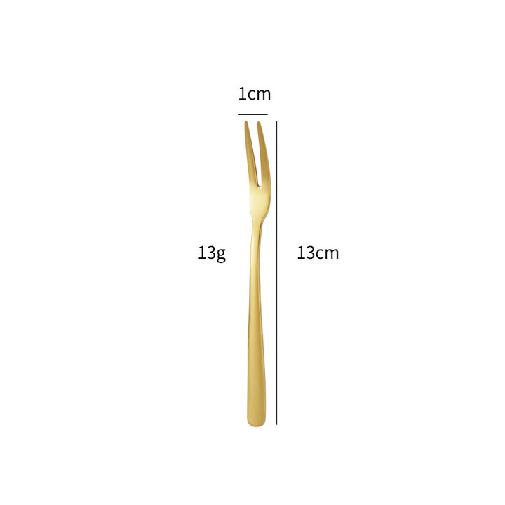 Elegant dessert spoon with luxurious golden surface Stornfield