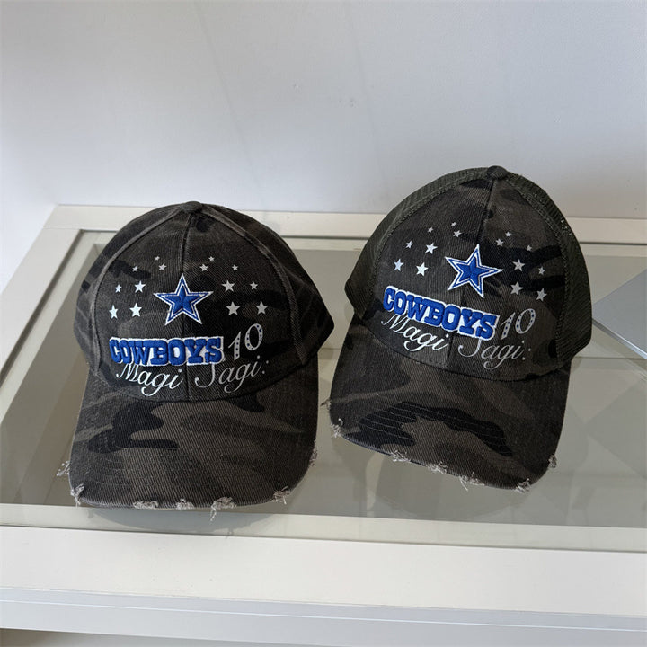 Men's Distressed Camouflage Graphic Baseball Cap Stornfield