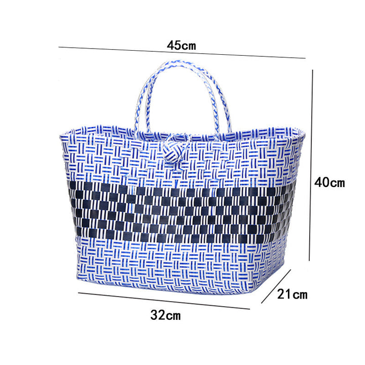 Large Capacity Woven Shopping Tote Stornfield