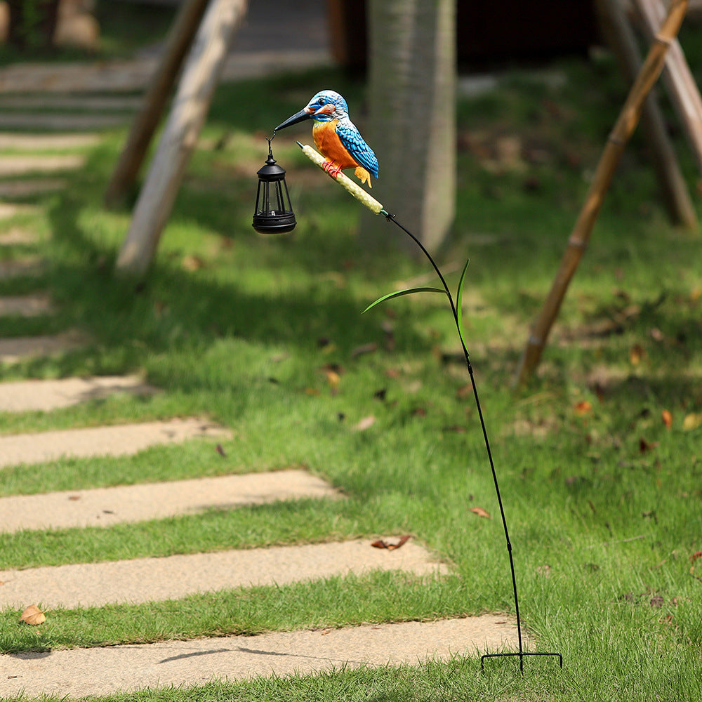 Decorative Solar Flamingo Garden Stake Lamp With Adjustable Metal Arm And Integrated LED Stornfield