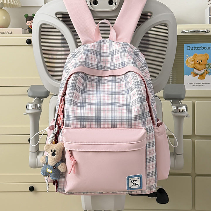 Checked Patterned Backpack Stornfield