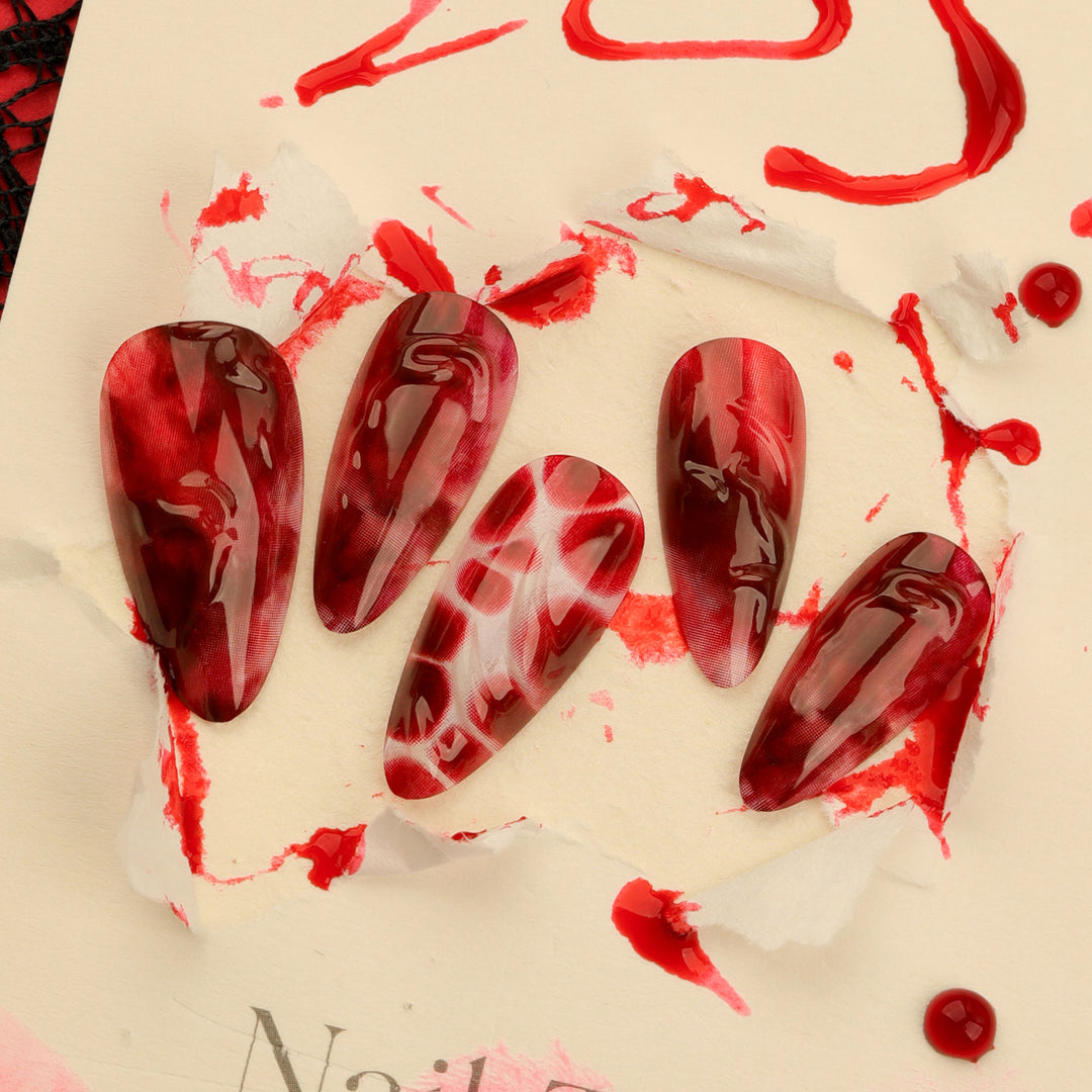 Artful stiletto nails in trendy design Stornfield