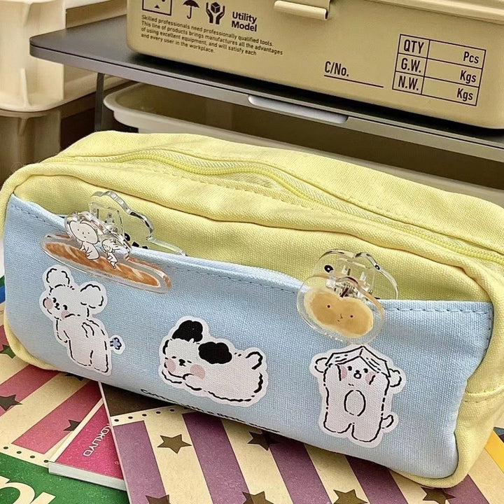 Cute Cartoon Animal-Themed Pencil Case
