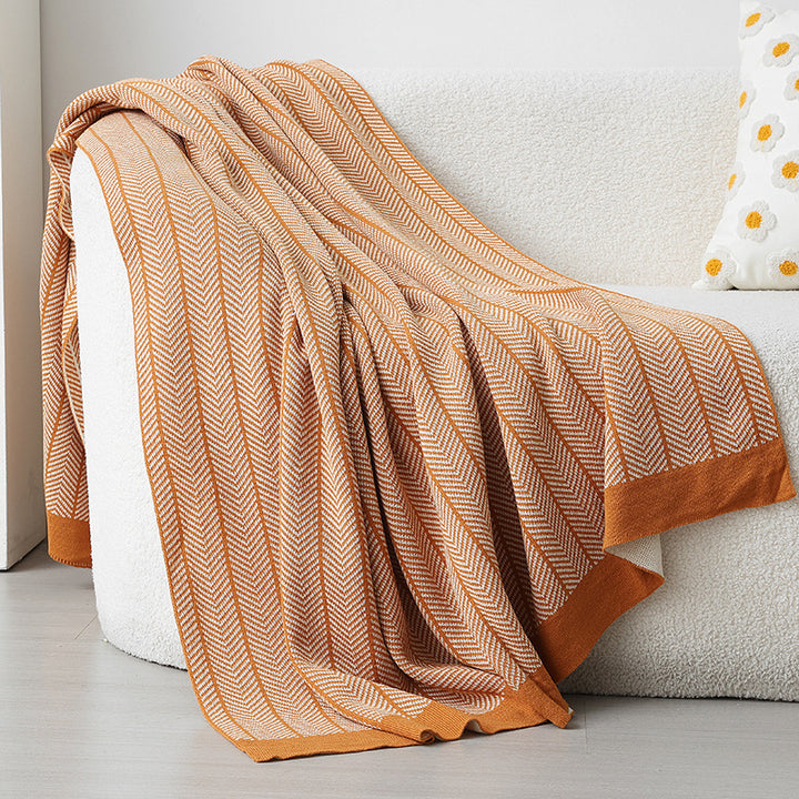 Ladies cuddle blanket with zigzag pattern Stornfield