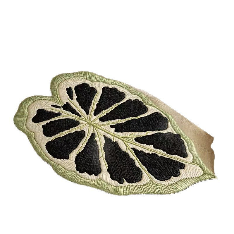 Monstera Leaf Shaped Floor Mat Stornfield
