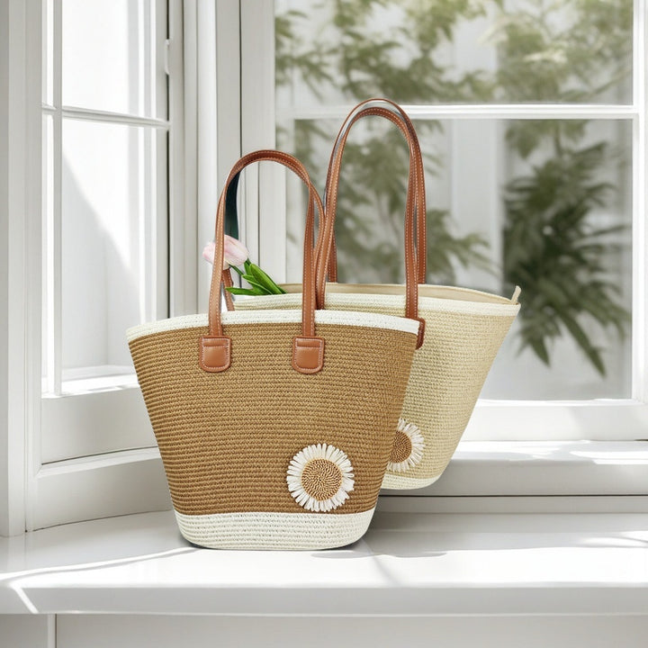 Beach bag with floral accents Stornfield