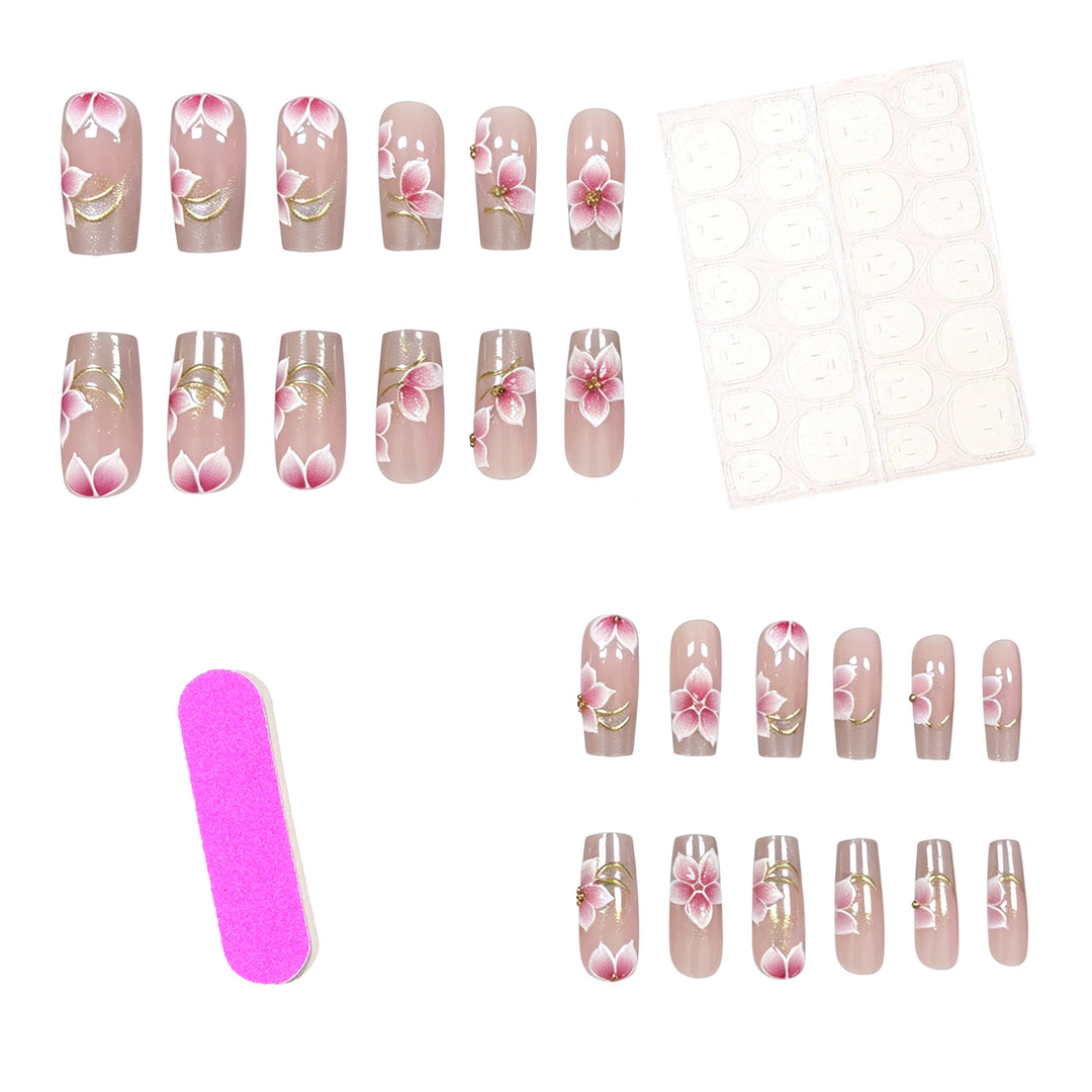 Floral Acrylic Nail Art Stornfield
