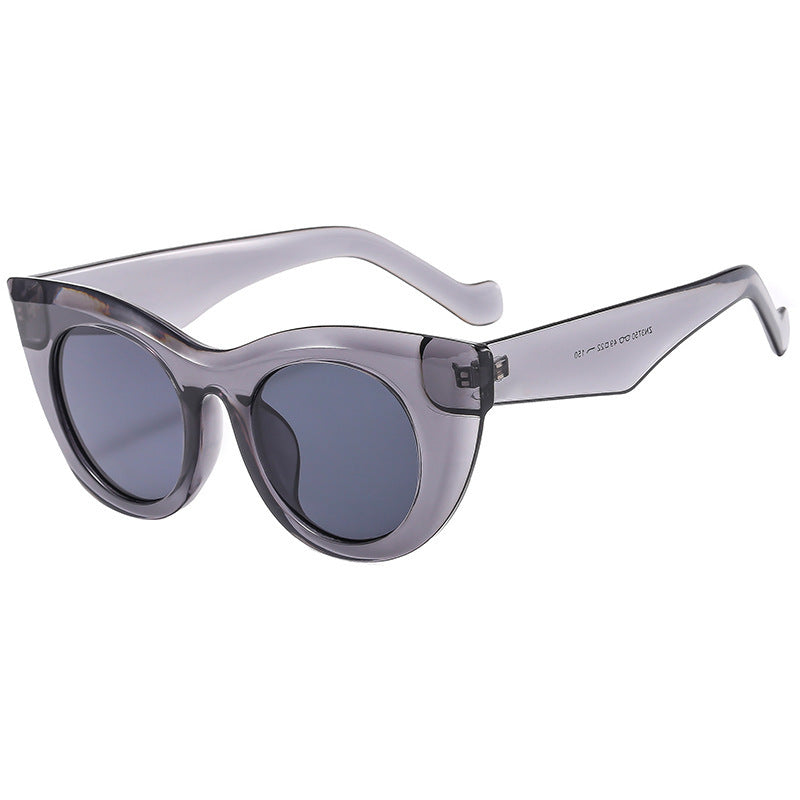 Women's Cat-Eye Sunglasses with Transparent Frame and Polarized Lenses Stornfield