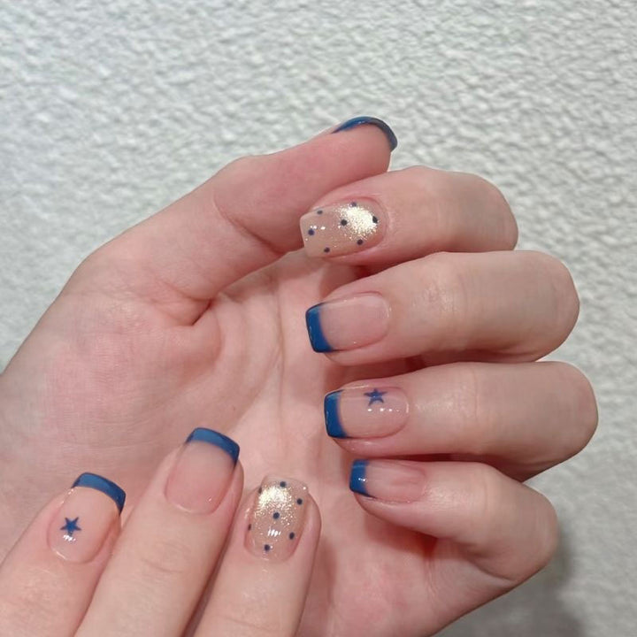 Elegant French Tip Press-On Nail Set Stornfield