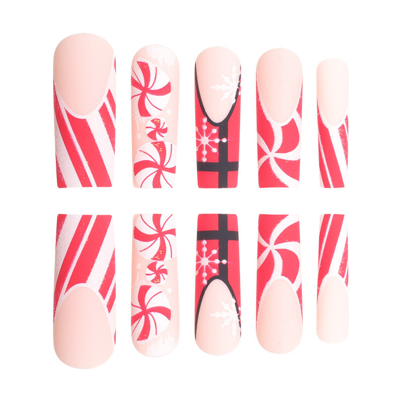 Holiday-Themed Stiletto Nail Art Extensions Stornfield