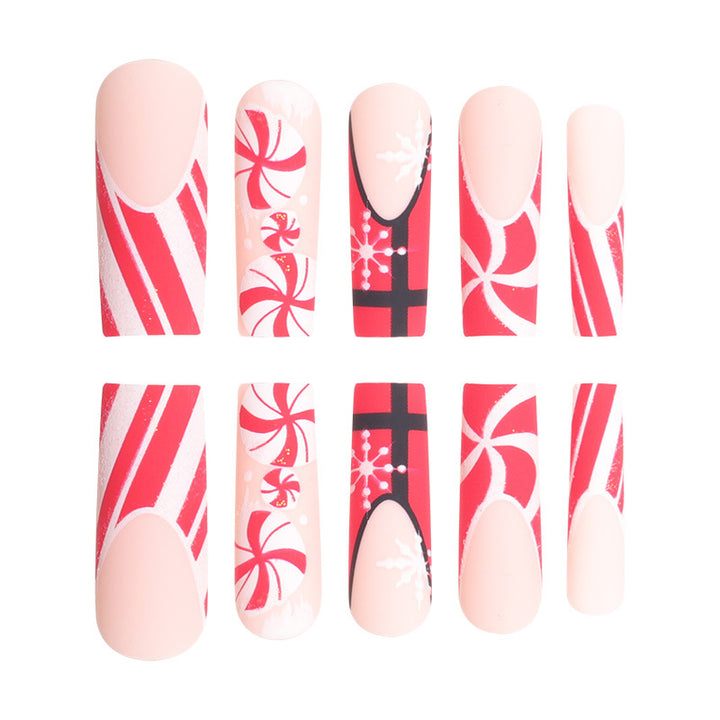Holiday-Themed Stiletto Nail Art Extensions Stornfield