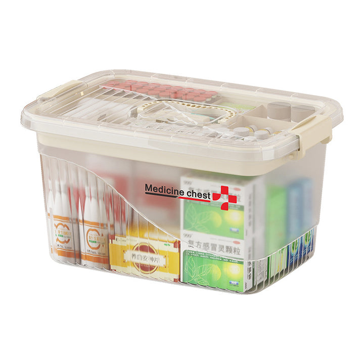 Women's transparent medication box with sturdy lid Stornfield