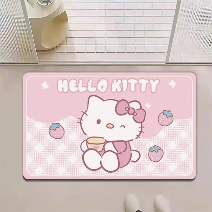 Cartoon Character Plush Bath Mat
