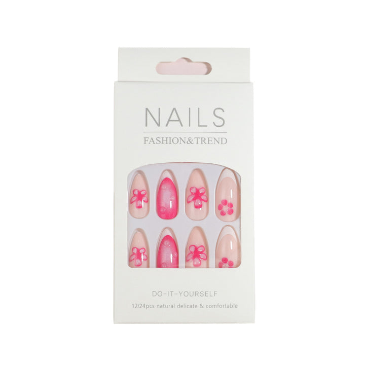 Premium Press-On Nail Set with Decorative Accents Stornfield