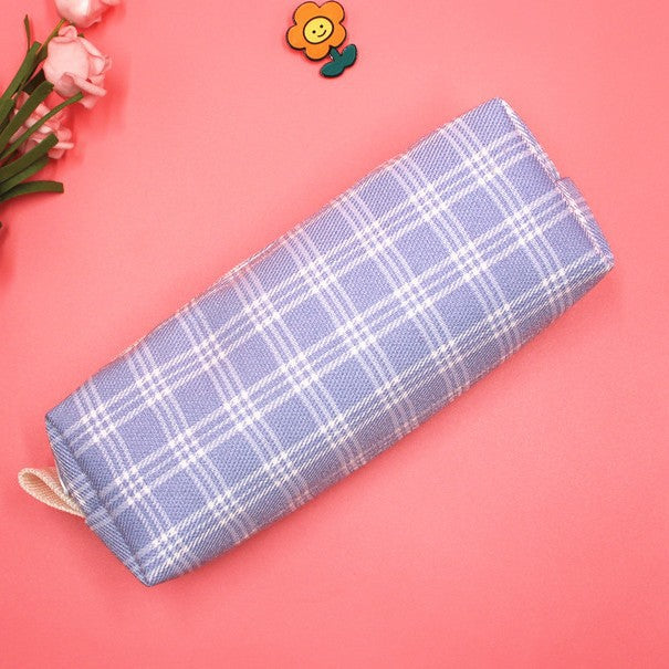 Textured Plaid Pencil Case Stornfield