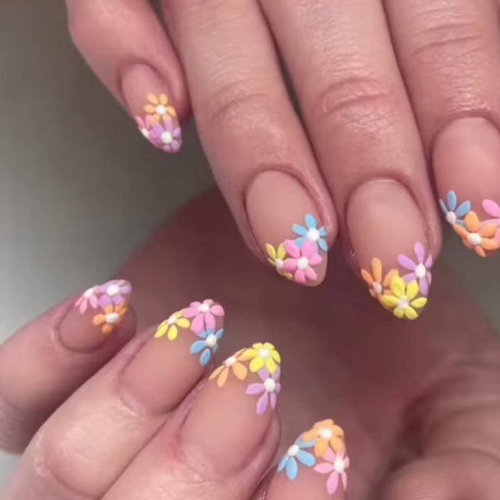 Floral Design Press-On Nail Set Stornfield