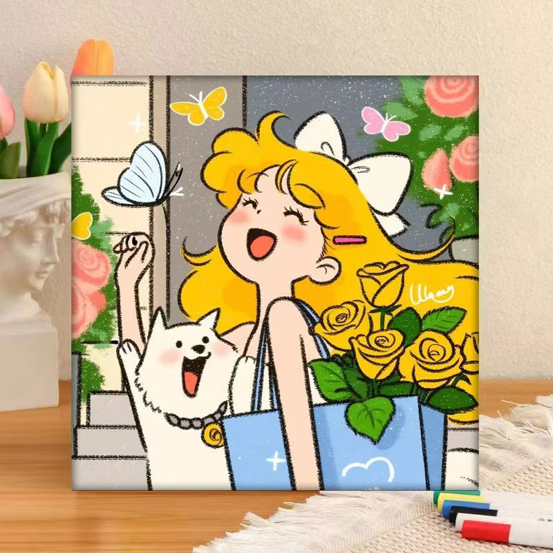 Whimsical Character Art Canvas Print Stornfield