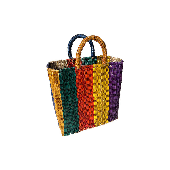 Women's versatile and handcrafted tote bag made of colorful seagrass Stornfield