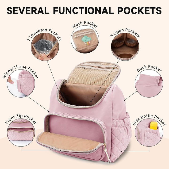 Practical backpack with integrated organizer Stornfield