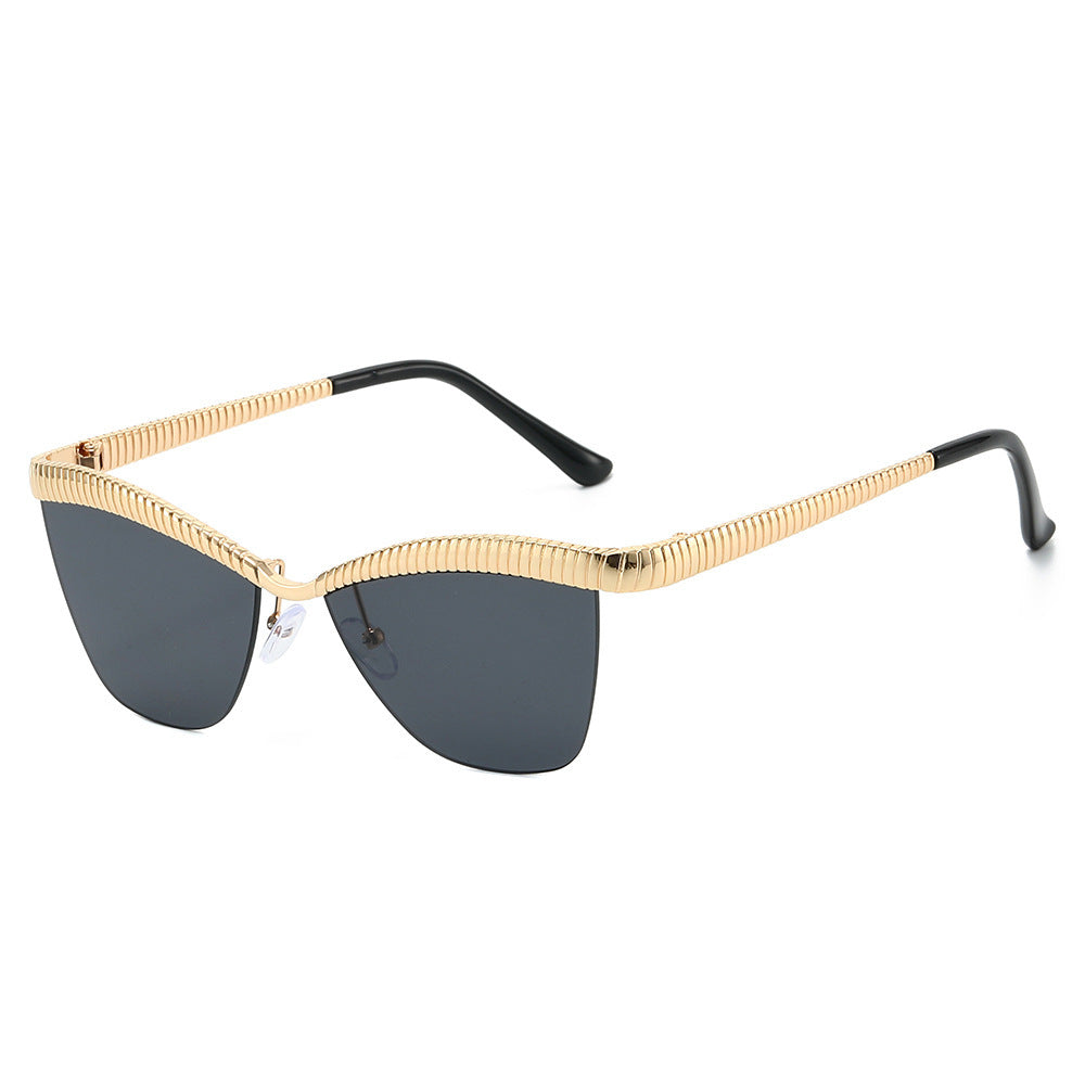 Modern Cat-Eye Sunglasses with Decorative Textured Frames Stornfield