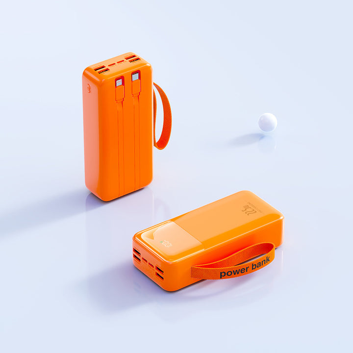 Portable power bank with integrated charging cable and fast charging function Stornfield