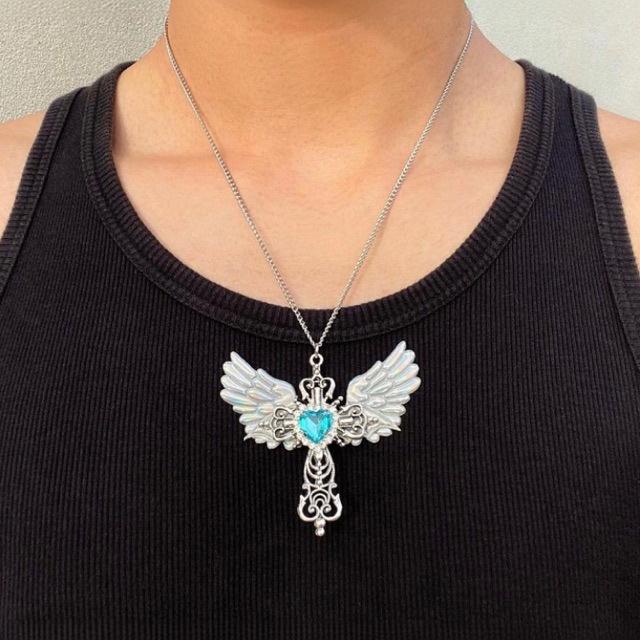 Angel Wing Heart Pendant Necklace Stornfield