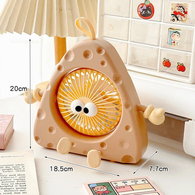 Ladies Portable Mini Table Fan with Cute Character Design Stornfield