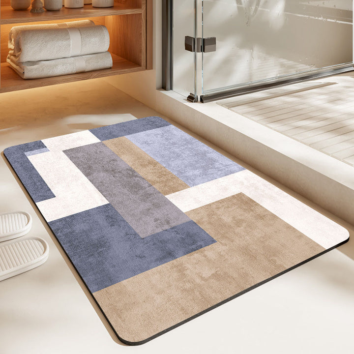 Contemporary Geometric Bath Rug Stornfield