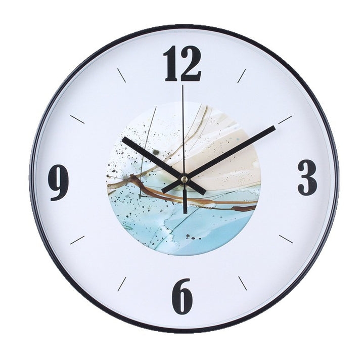 Wall clock with elegant leaf pattern Stornfield